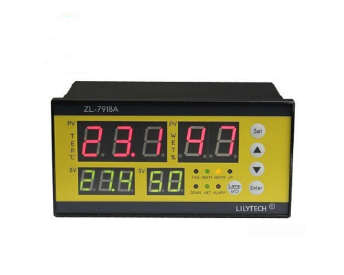 LILYTECH ZL-7918А   Многофункциональный автоматический контроллер (темп + влажность + переворот+проветривание) 